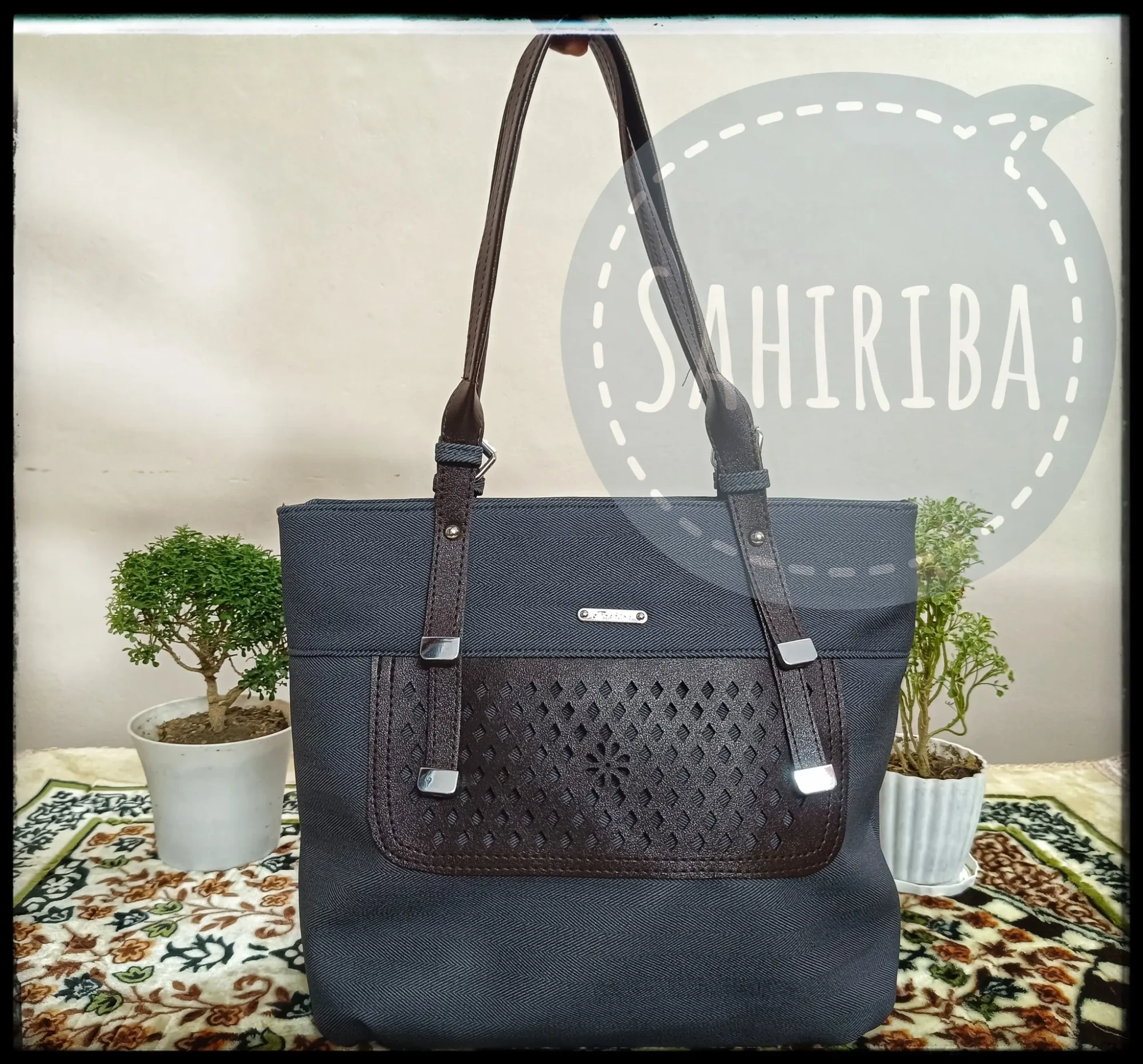 Elegant Shoulder Tote dark gray Elegant Shoulder Tote dark gray